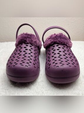Revitalign Orthotic Purple Cozy-Lined Recovery Clogs.  Size: W9
